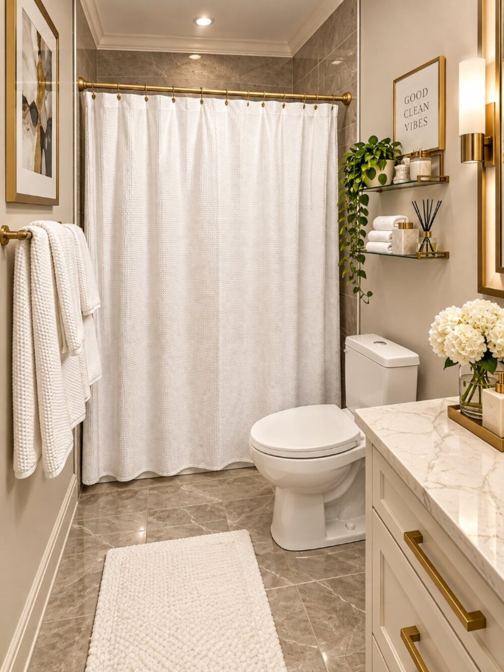 CRATE&BARREL | Luxury Hotel-Style Bathroom Set | Shower Curtain & Towels | White